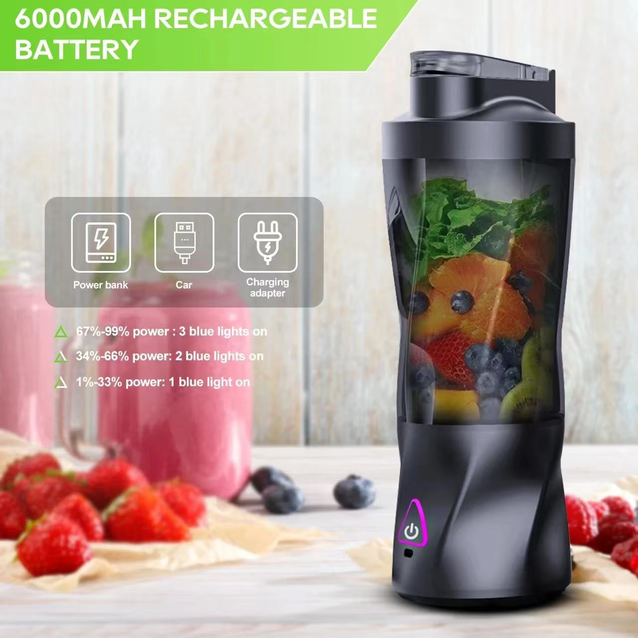 Portable Blender Usb Rechargeable - Frullatore Elettrico Portatile 700ML Ricaricabile USB