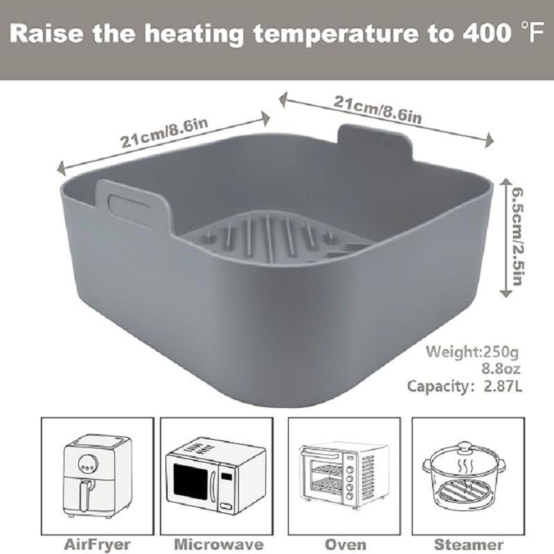 Air Fryer Silicone Pot Liner - Fodere in silicone per friggitrice ad