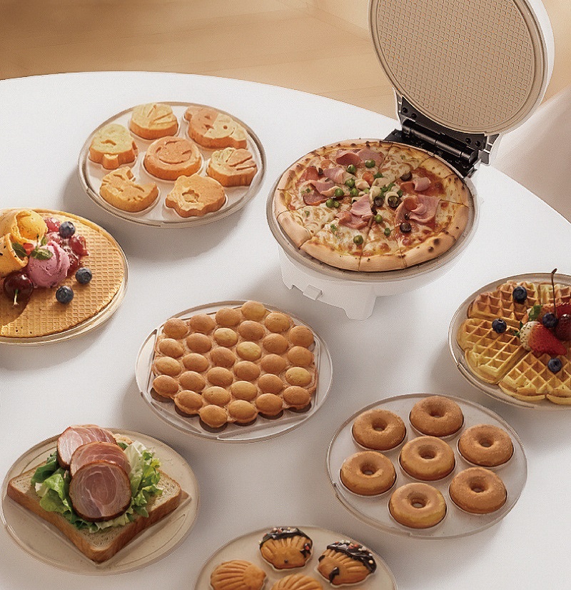 Mini Waffle Maker Machine - 750W Mini Sandwich Maker Elettrico Pancake
