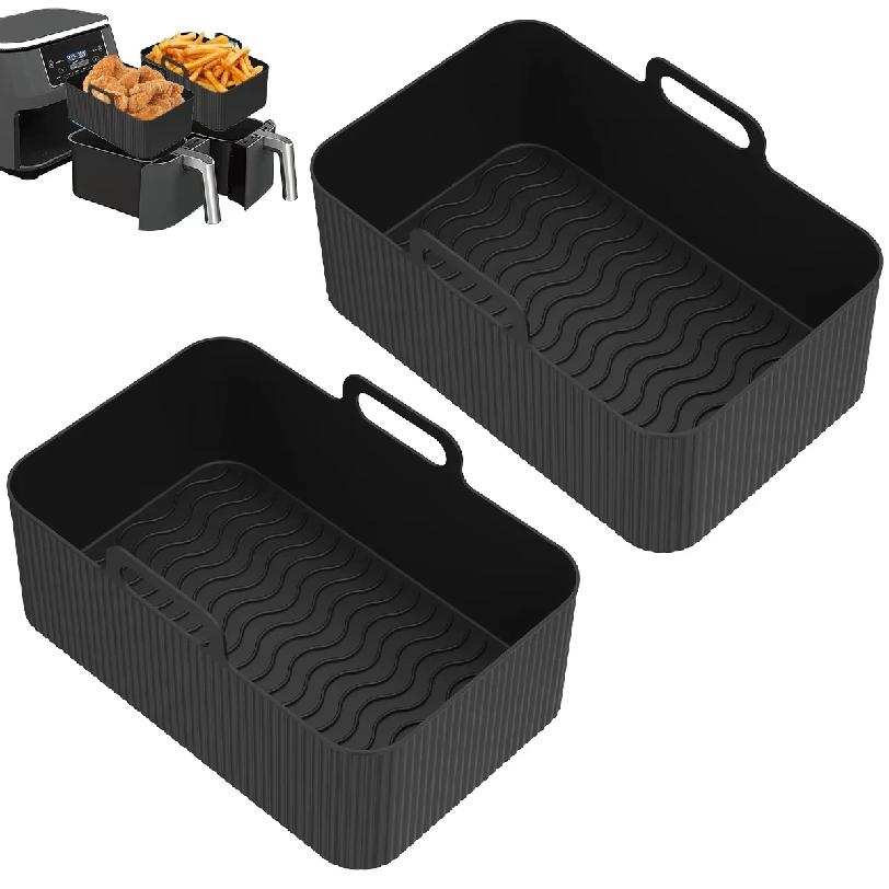 Air Fryer Silicone Pot Liner - 2 Pezzi Cestello in Silicone per