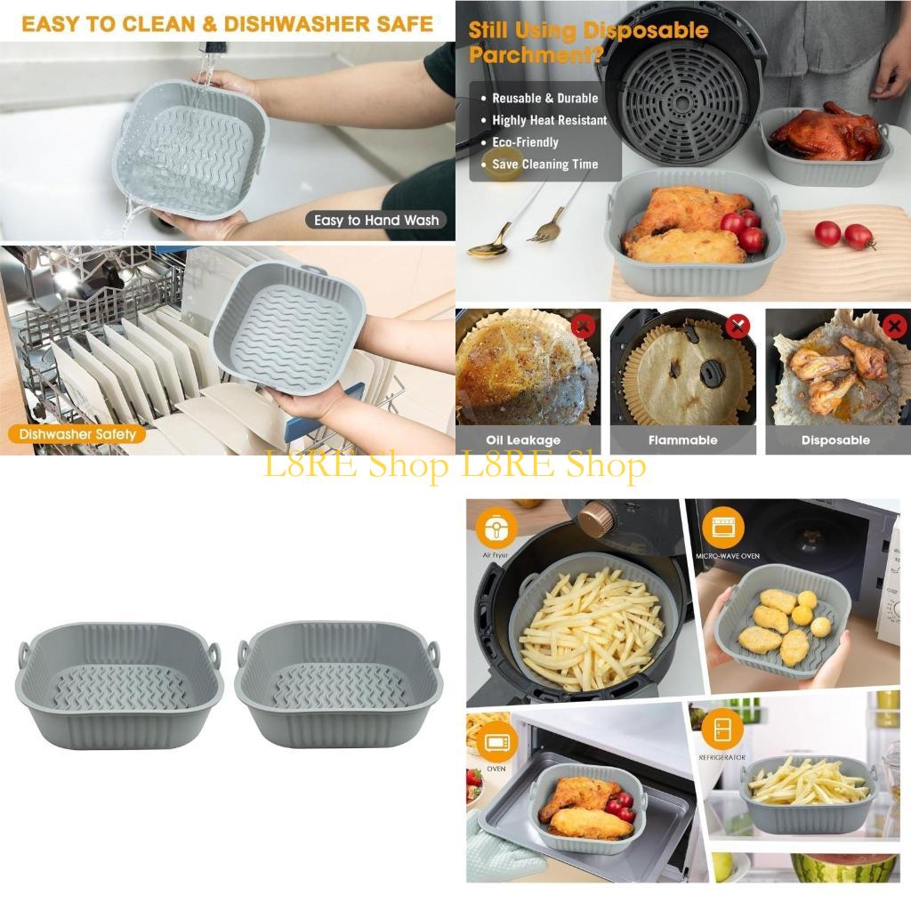 Air Fryer Silicone Pot Liner - Pacchetto L8re 2 fodera in silicone
