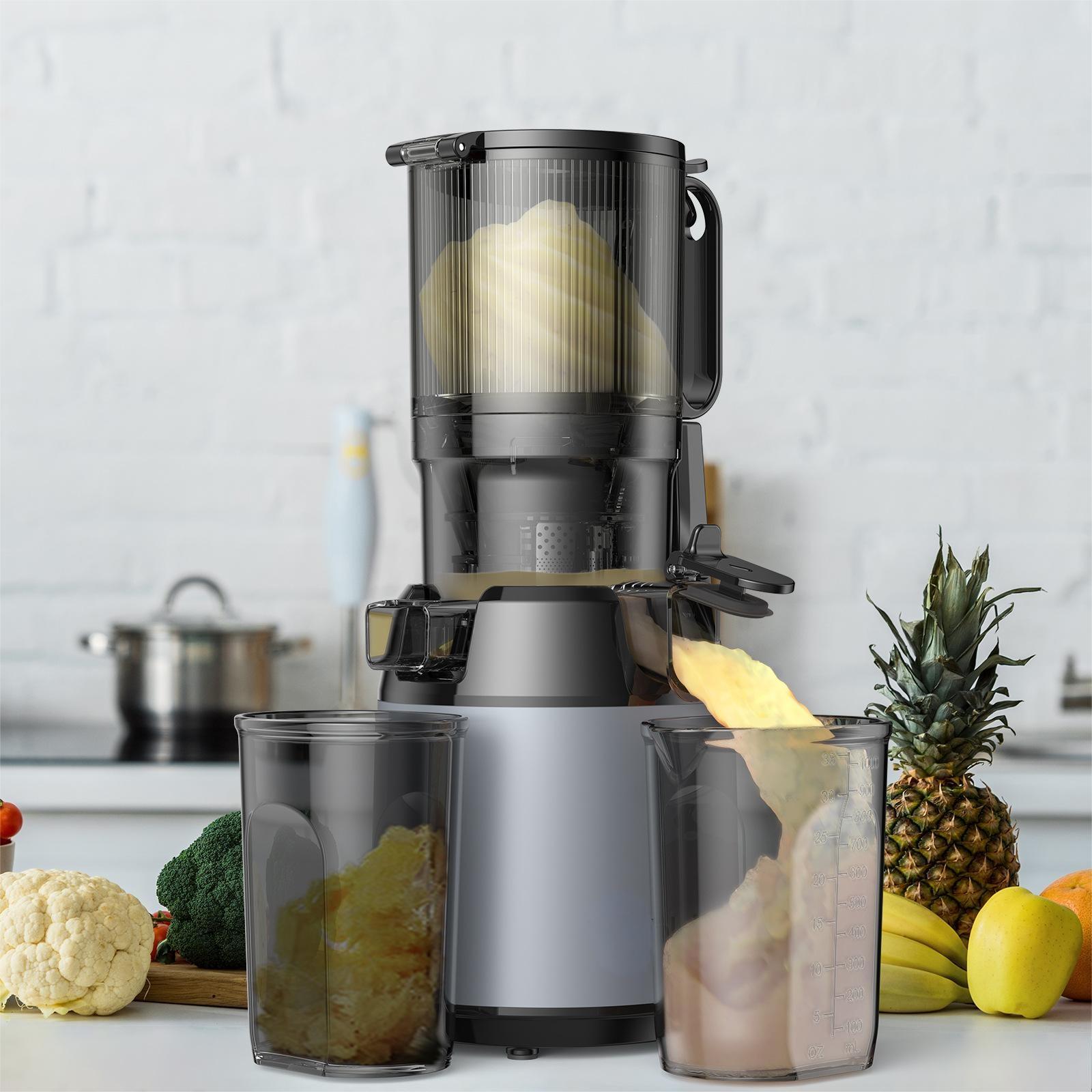 Electric Slow Juicer Cold Press - Estrattore di Succo Elettrico Commerciale Portatile