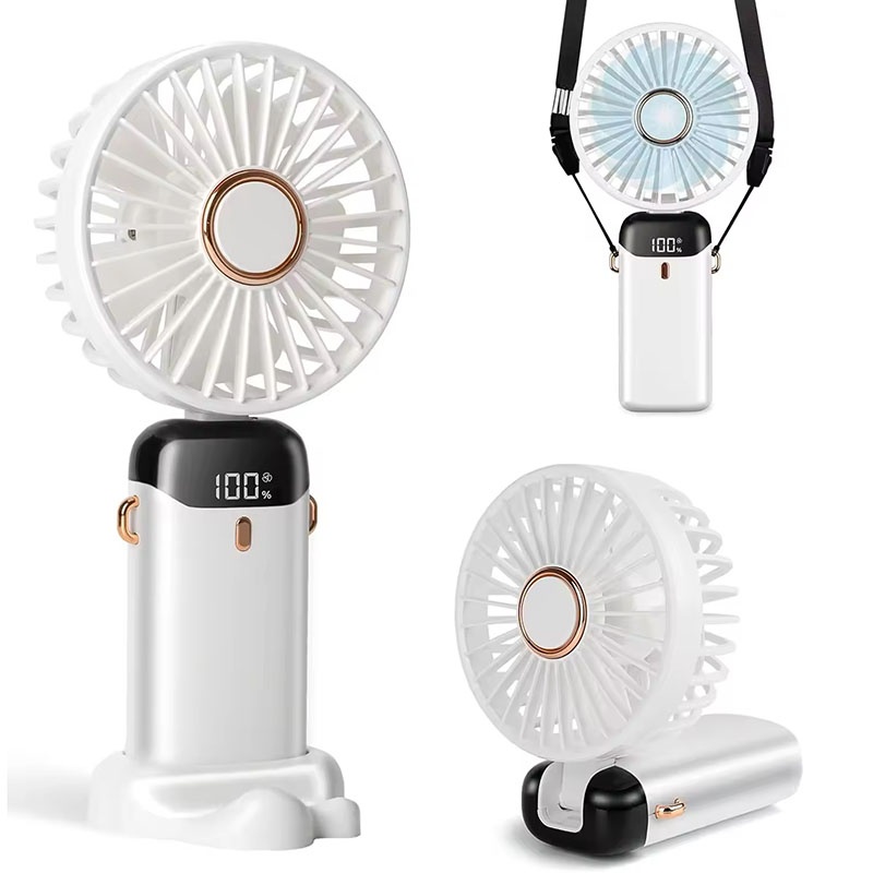 Portable Blender Usb Rechargeable - Ventilatore Portatile Mini con 5 Velocità,