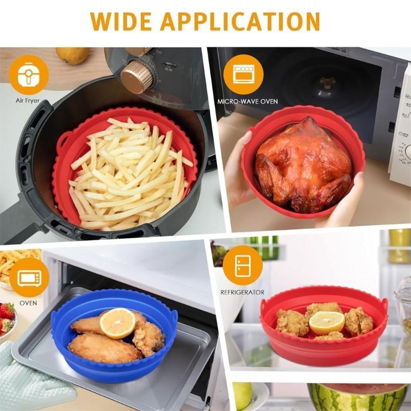 Air Fryer Silicone Pot Liner - D0AB Confezione da 2 cestelli per