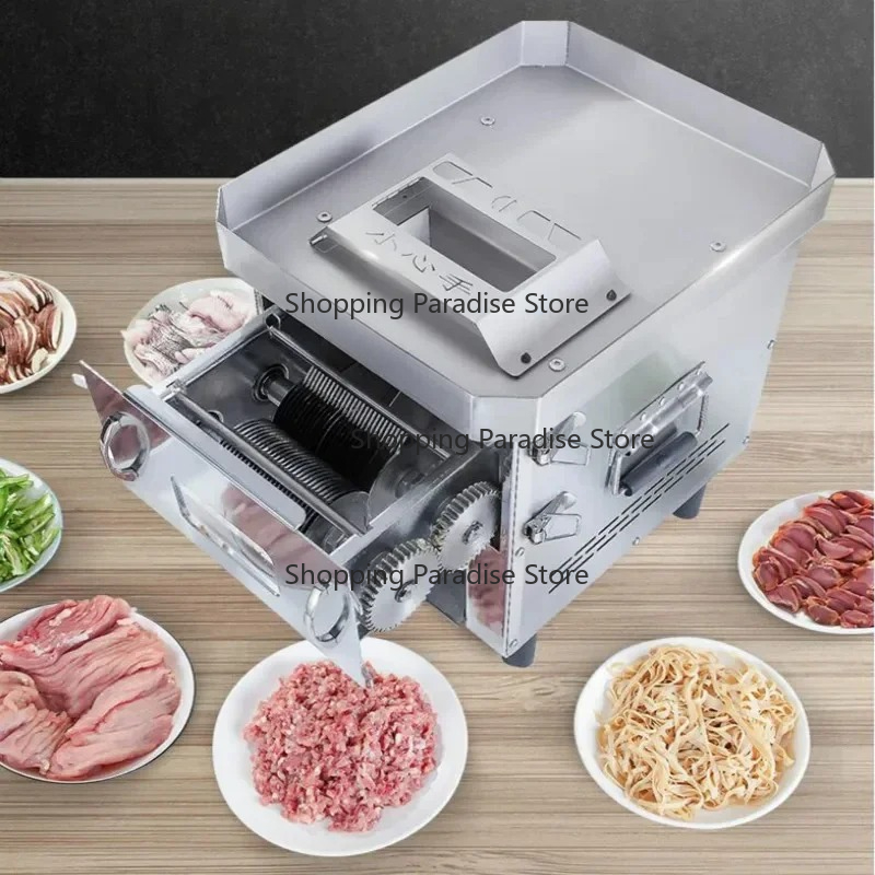 Automatic Meat Slicer Home - Affettatrice Elettrica Multifunzionale Commerciale/Domestica, Tritacarne Automatico