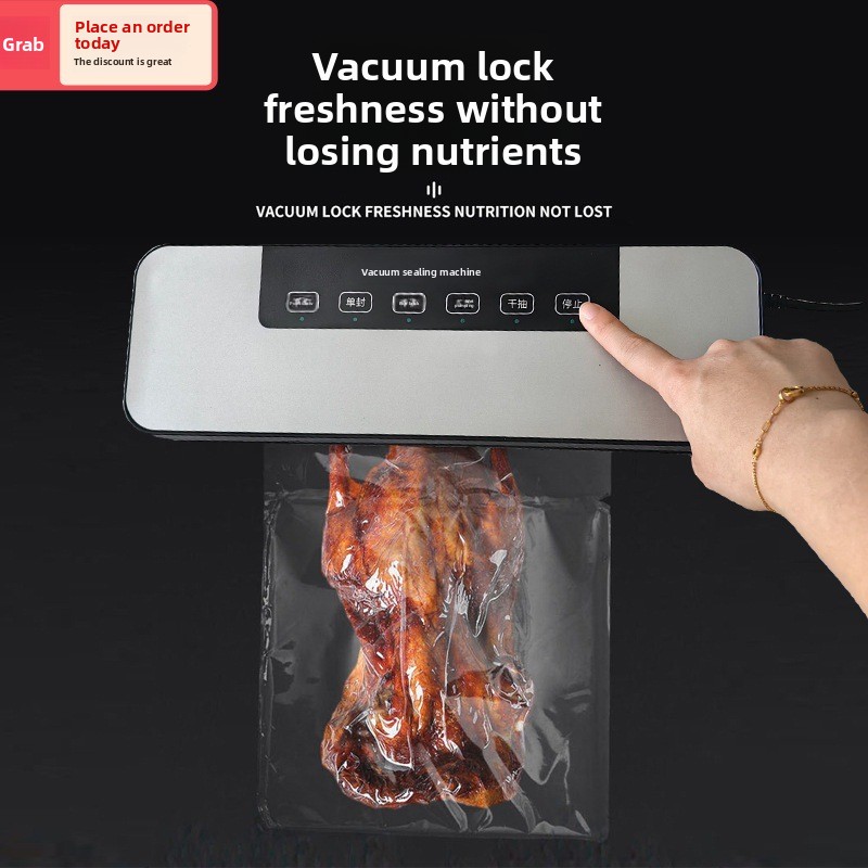 Food Vacuum Sealer Machine - Sigillatura sottovuoto, compressore, confezionamento alimentare domestico,