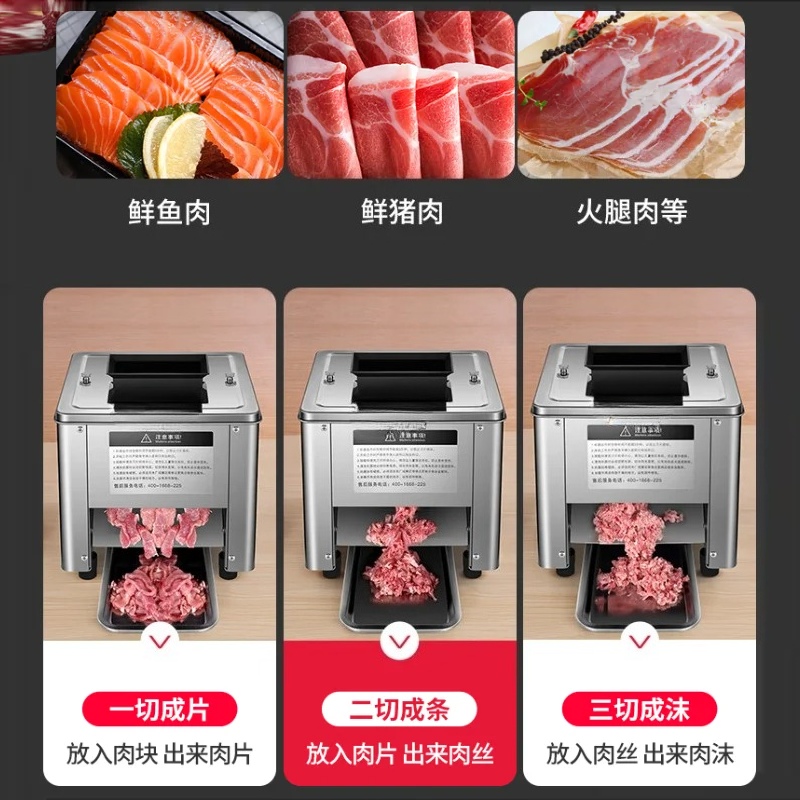 Automatic Meat Slicer Home - Affettatrice Elettrica Professionale e Domestica, Tritacarne