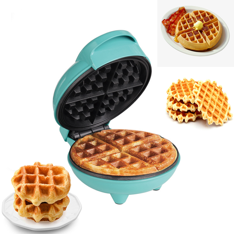 Mini Waffle Maker Machine - Mini griglia elettrica portatile per waffle,