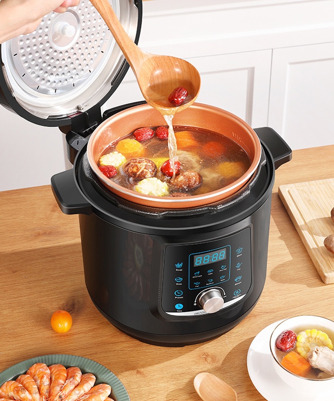 Smart Instant Pressure Cooker - Pentola a Pressione Elettrica in Acciaio
