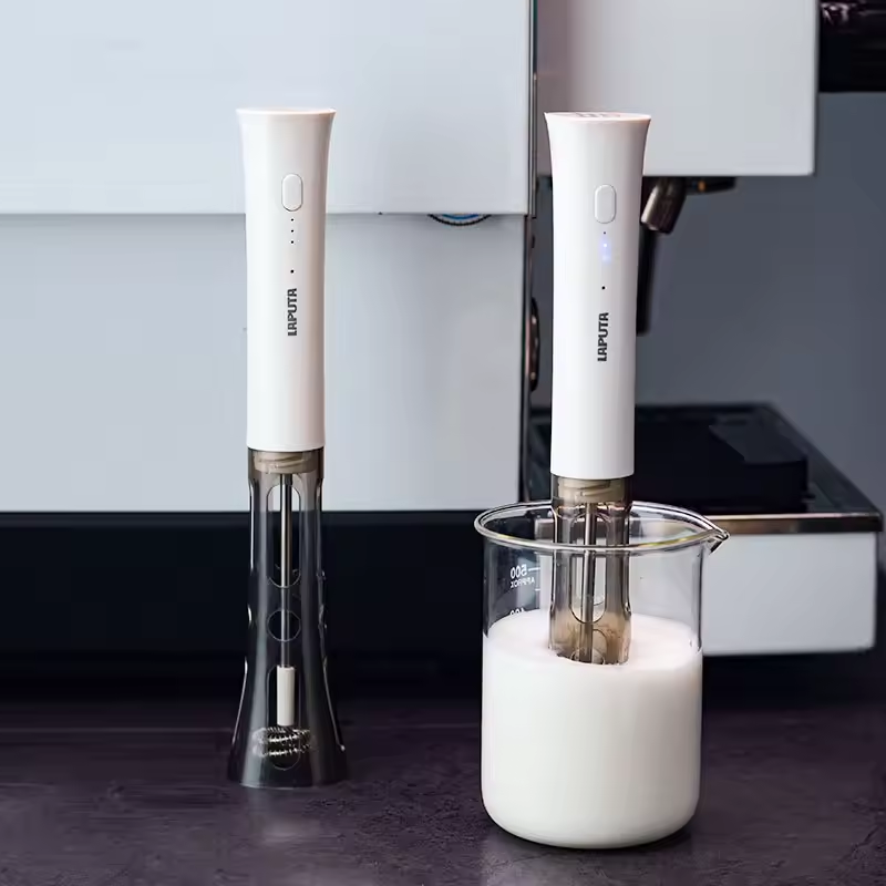 Electric Milk Frother Handheld - Montalatte elettrico portatile, ricaricabile tramite USB,