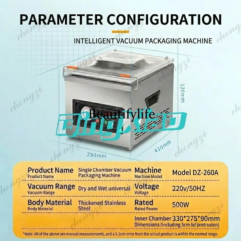 Food Vacuum Sealer Machine - Sigillatrice Sottovuoto Automatica Commerciale K182 per