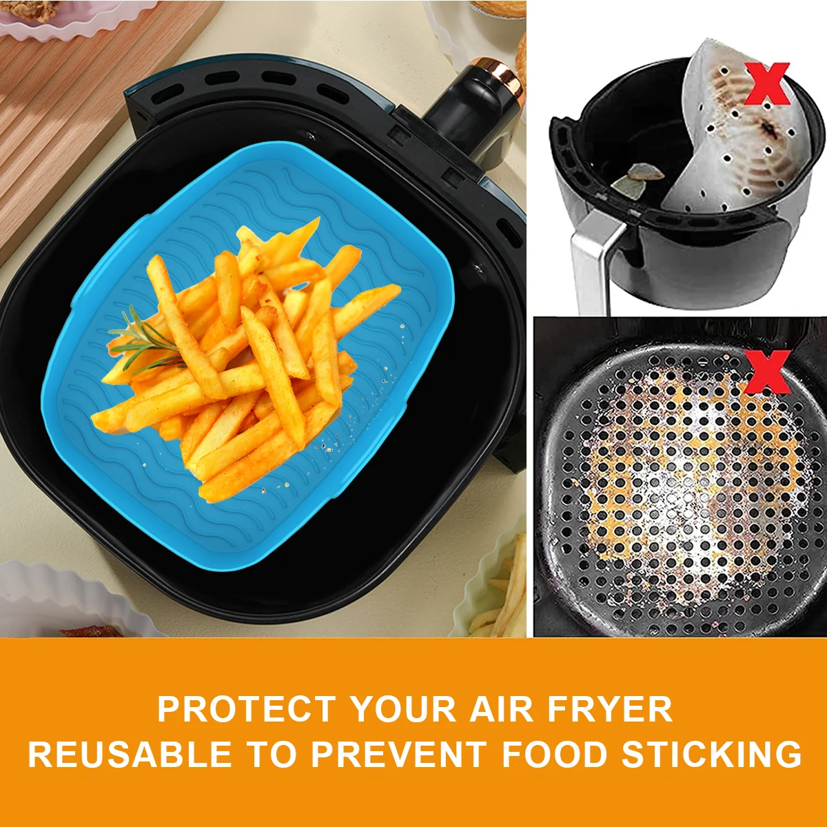 2 pezzi di rivestimento in sil - Air Fryer Silicone Pot Liner recensione e prezzo
