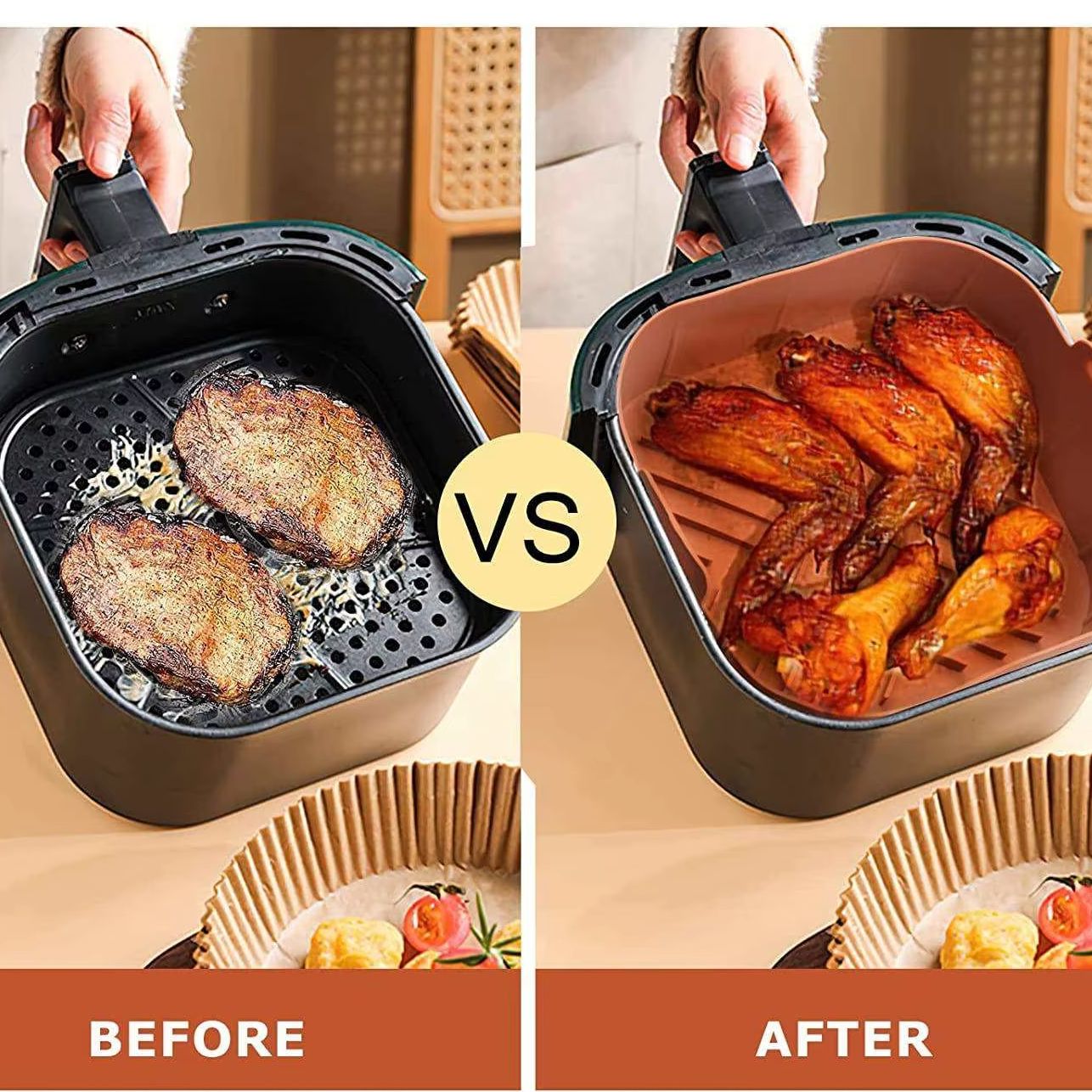 Fodere in silicone per friggit - Air Fryer Silicone Pot Liner recensione e prezzo