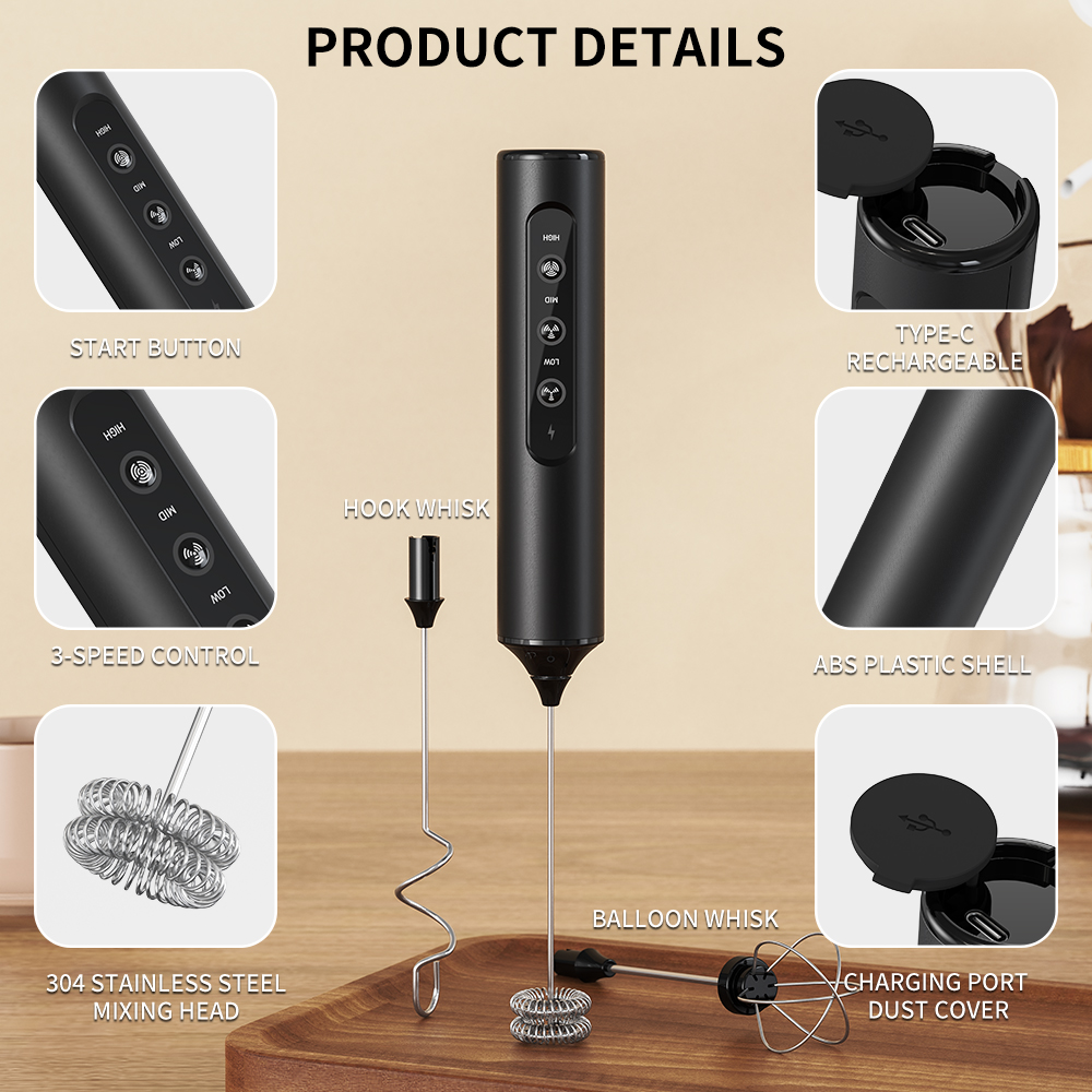 Montalatte elettrico portatile - Electric Milk Frother Handheld recensione e prezzo