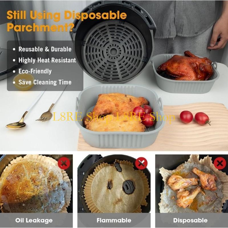 Pacchetto L8re 2 fodera in sil - Air Fryer Silicone Pot Liner recensione e prezzo