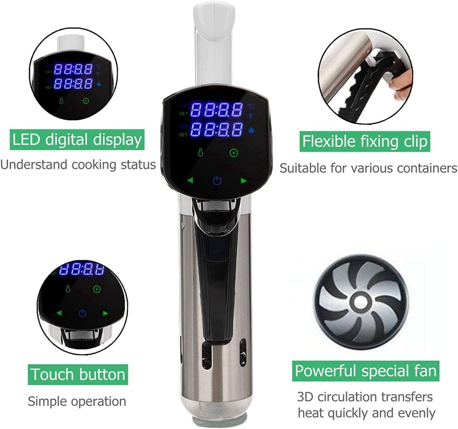 Fornello di precisione con cir - Digital Sous Vide Precision Cooker recensione e prezzo
