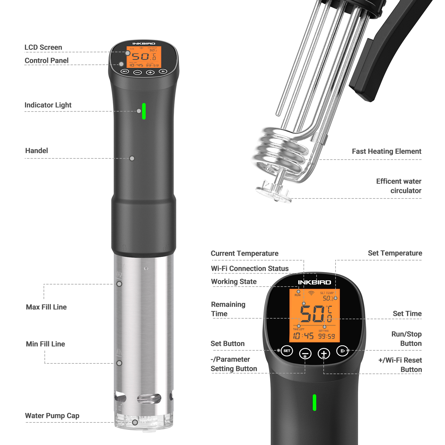 INKBIRD cookary Sous Vide ISV- - Digital Sous Vide Precision Cooker recensione e prezzo
