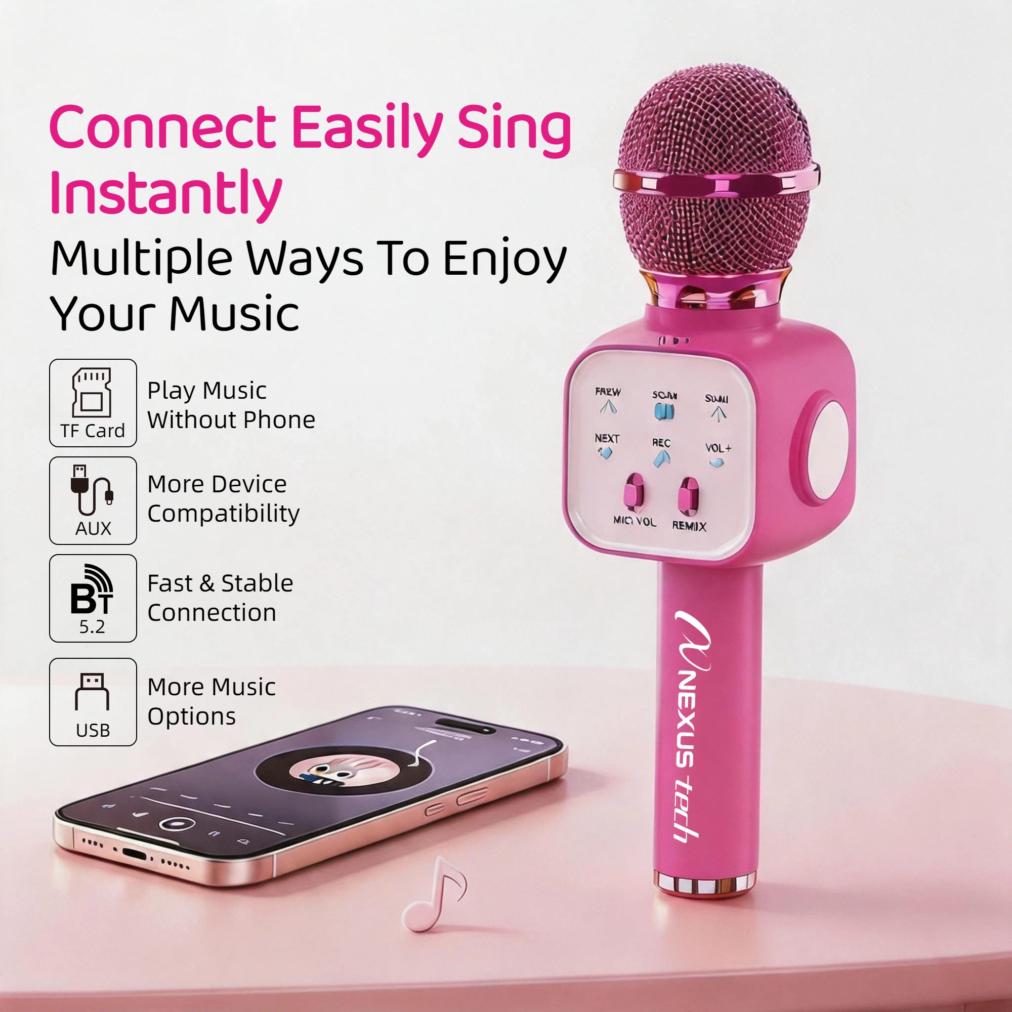 Microfono Karaoke Wireless Blu - Home Appliances recensione e prezzo