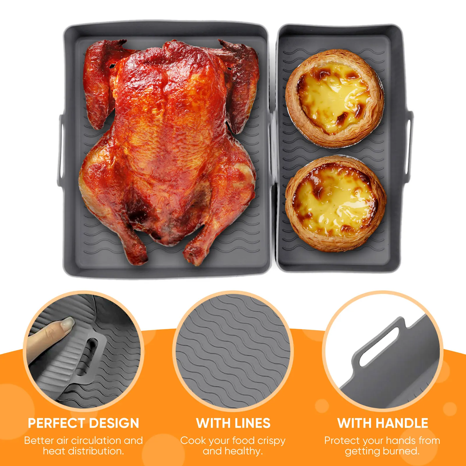 Set di 2 Pezzi Tappetino in Si - Air Fryer Silicone Pot Liner recensione e prezzo